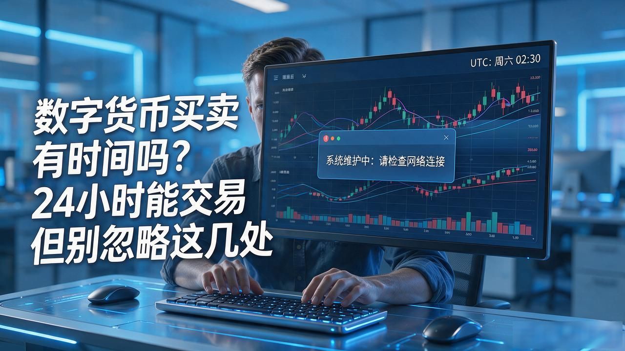 数字货币买卖有时间吗？24小时能交易但别忽略这几处