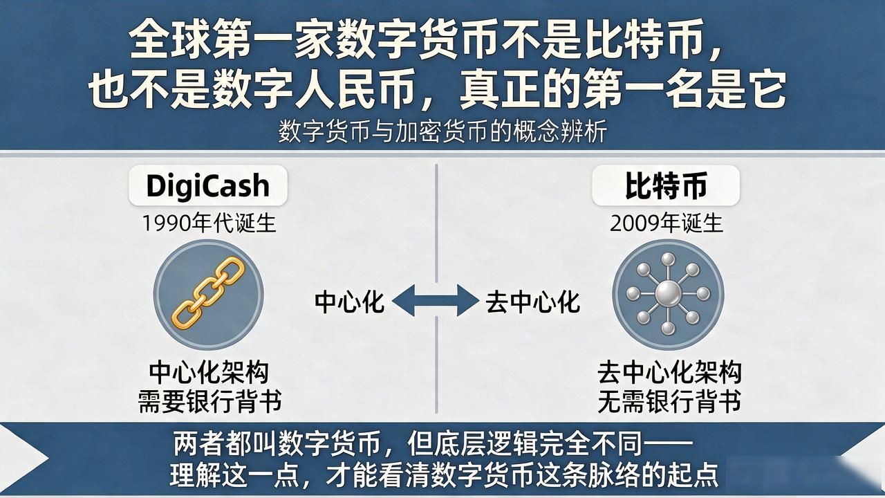 全球第一家数字货币不是比特币，也不是数字人民币，真正的第一名是它