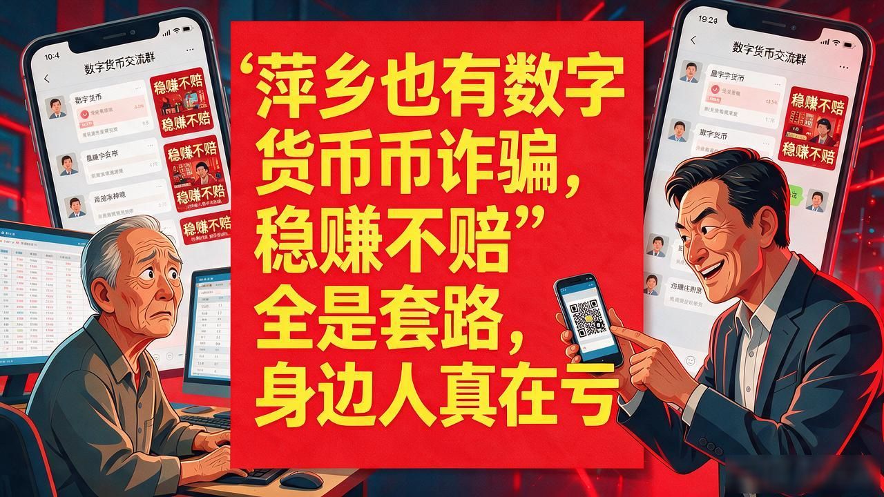 萍乡也有数字货币诈骗，"稳赚不赔"全是套路，身边人真在亏