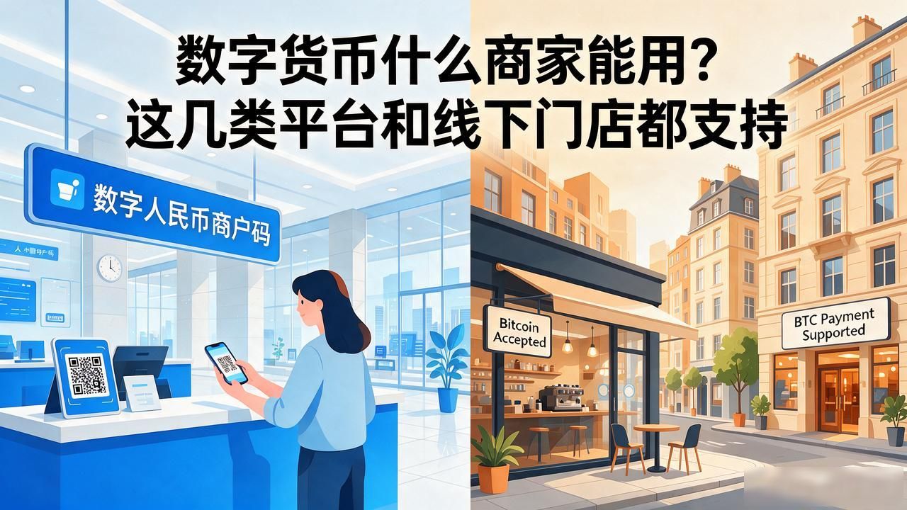 数字货币什么商家能用？这几类平台和线下门店都支持