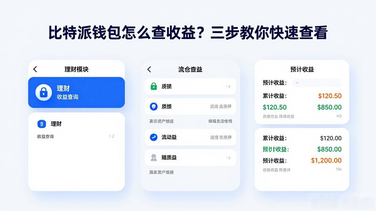 比特派钱包理财模块收益_如何在比特派钱包app中文版中查看收益_比特派钱包查看收益