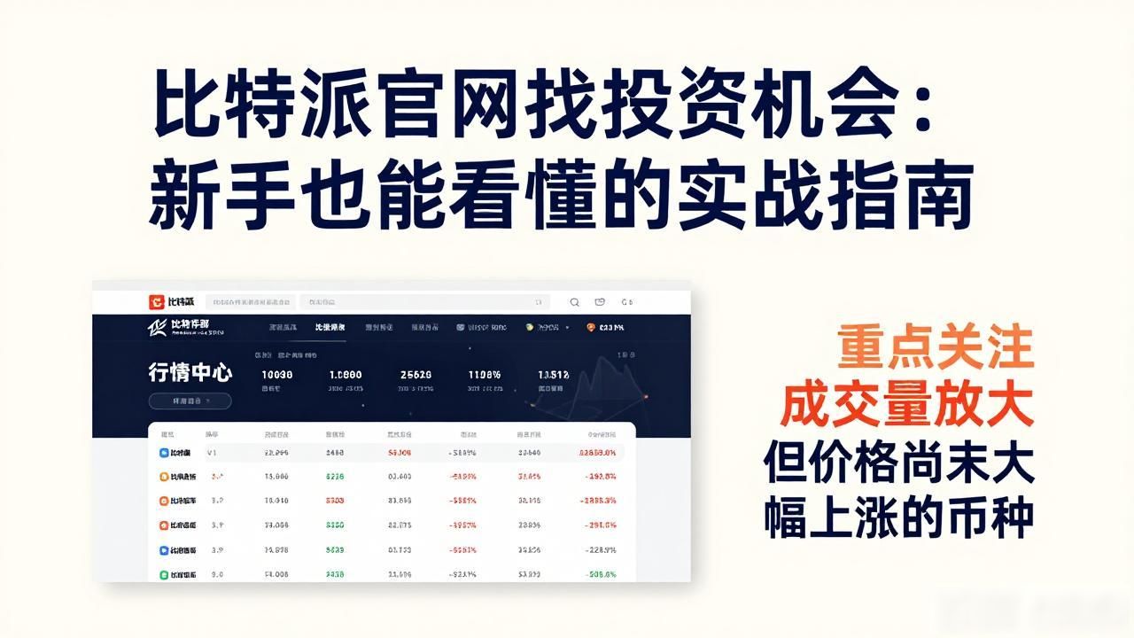 比特派官网核心功能模块介绍_如何在比特派官网上寻找投资机会？_比特派官网获取加密货币投资信息