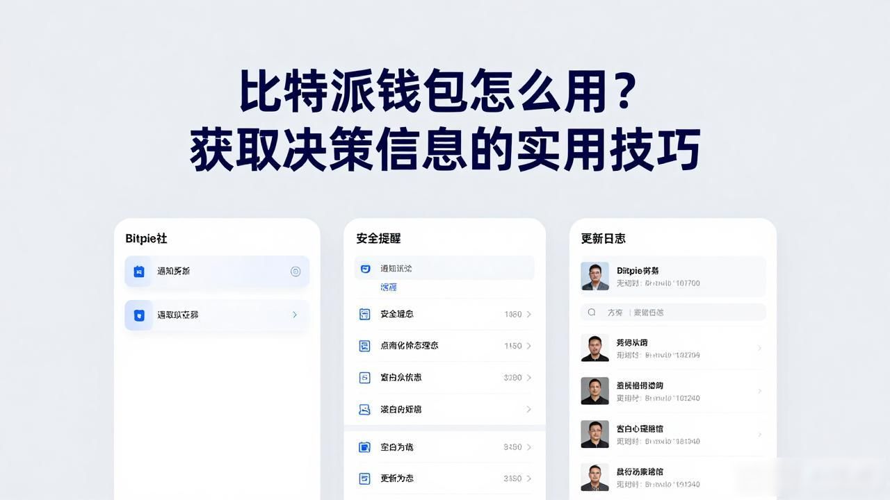 比特派钱包怎么用？获取决策信息的实用技巧