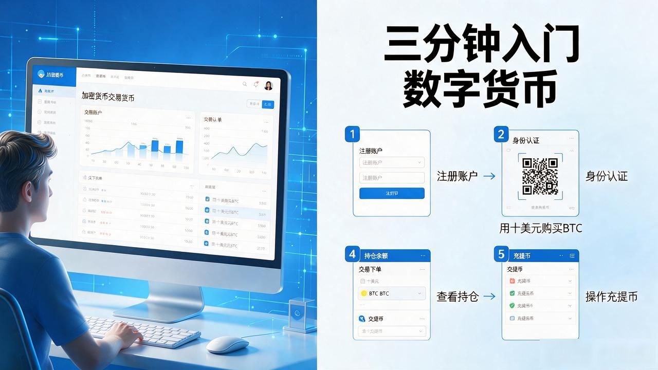 三分钟入门数字货币：零基础小白最省力的一份入门指南，核心讲透