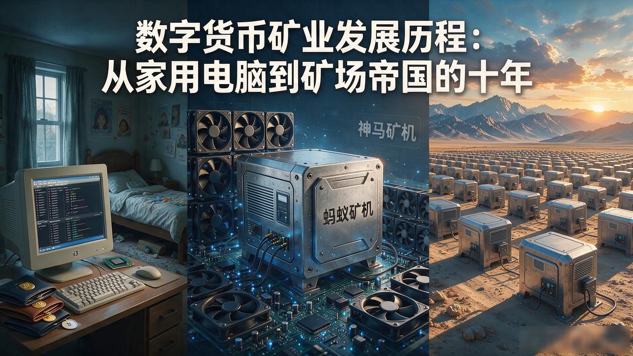 数字货币矿业发展历程：从家用电脑到矿场帝国的十年