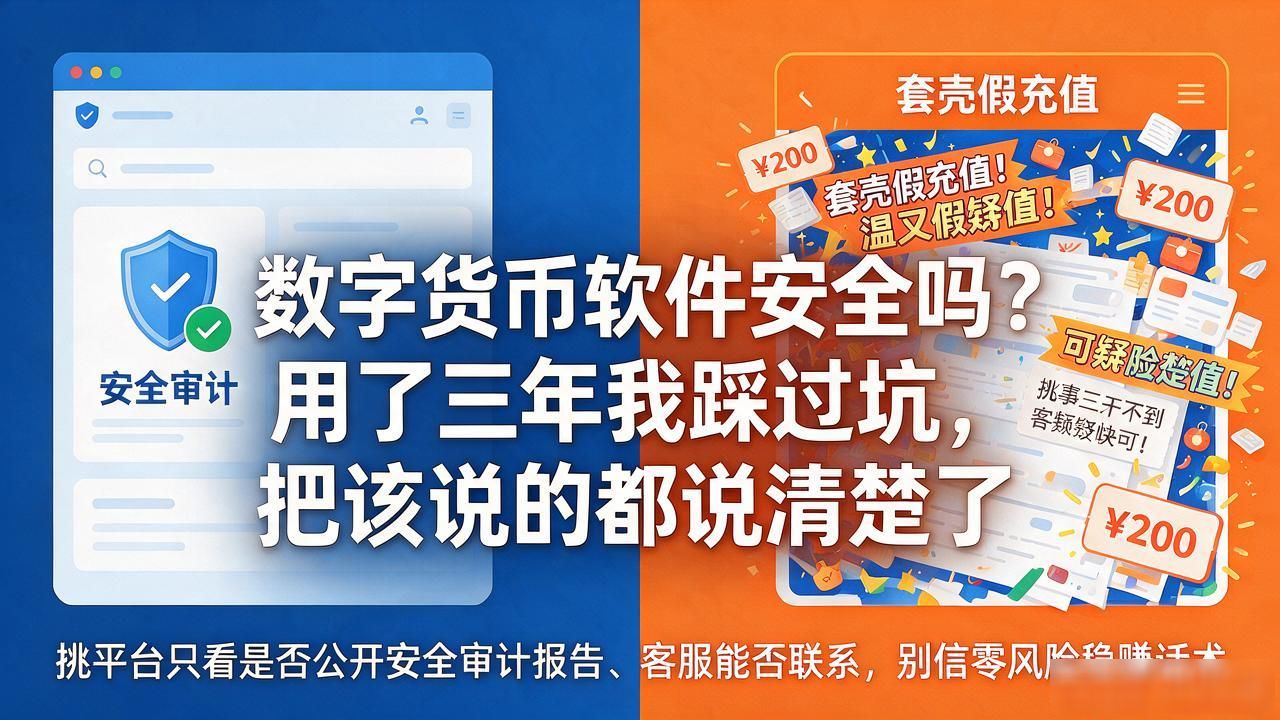 数字货币软件安全吗？用了三年我踩过坑，把该说的都说清楚了