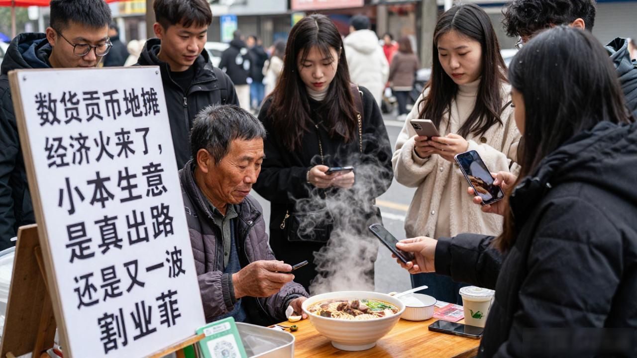 数字货币地摊经济火起来了，小本生意是真出路还是又一波割韭菜