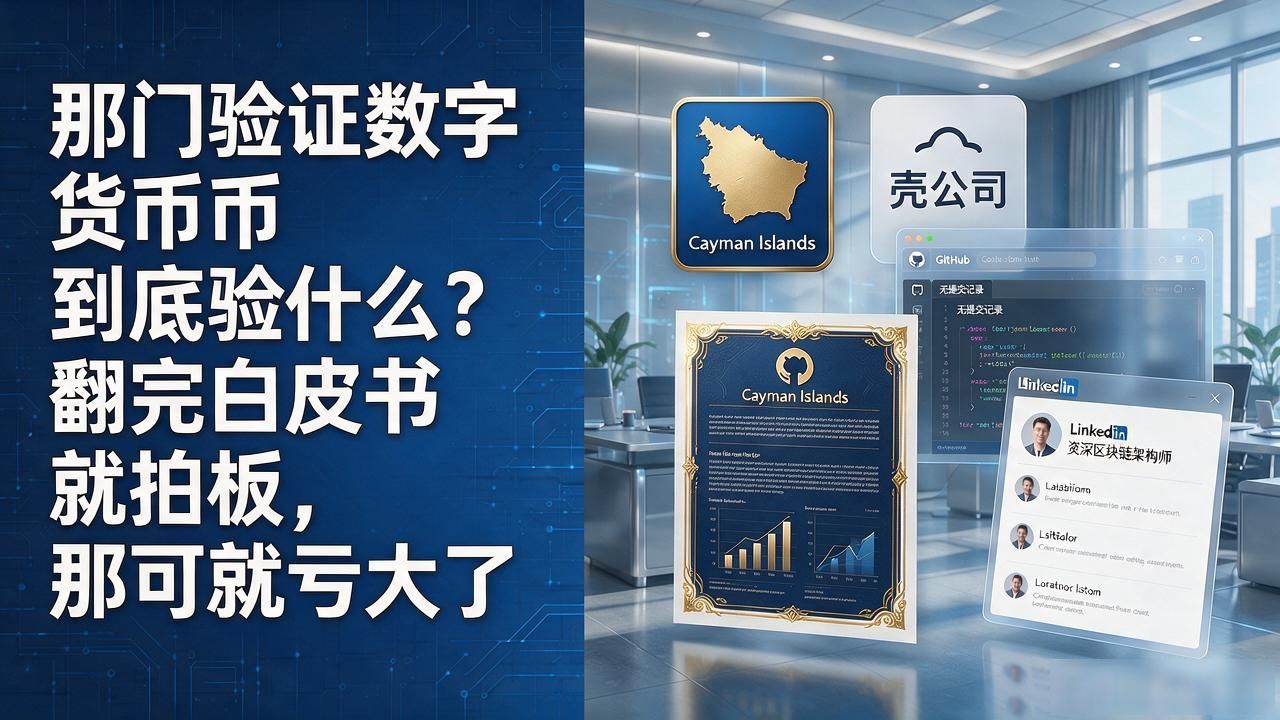 那门验证数字货币到底验什么？翻完白皮书就拍板，那可就亏大了