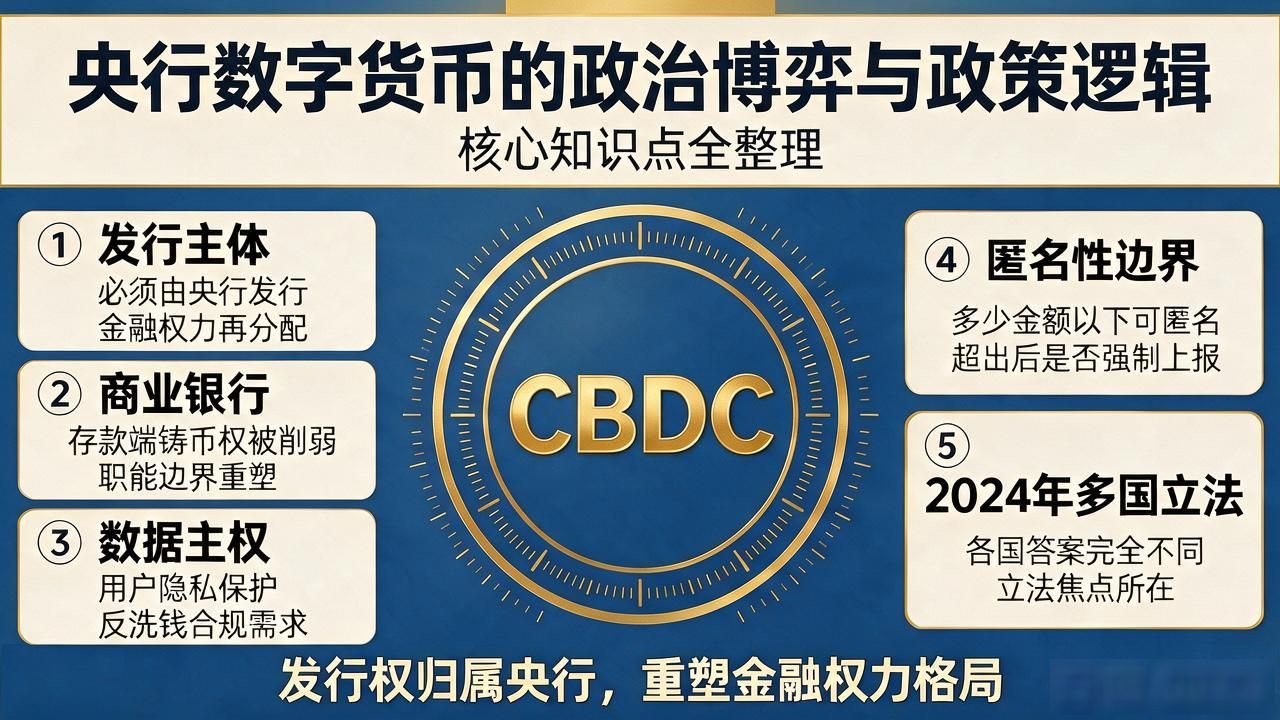 央行数字货币的政治博弈与政策逻辑，核心知识点全整理