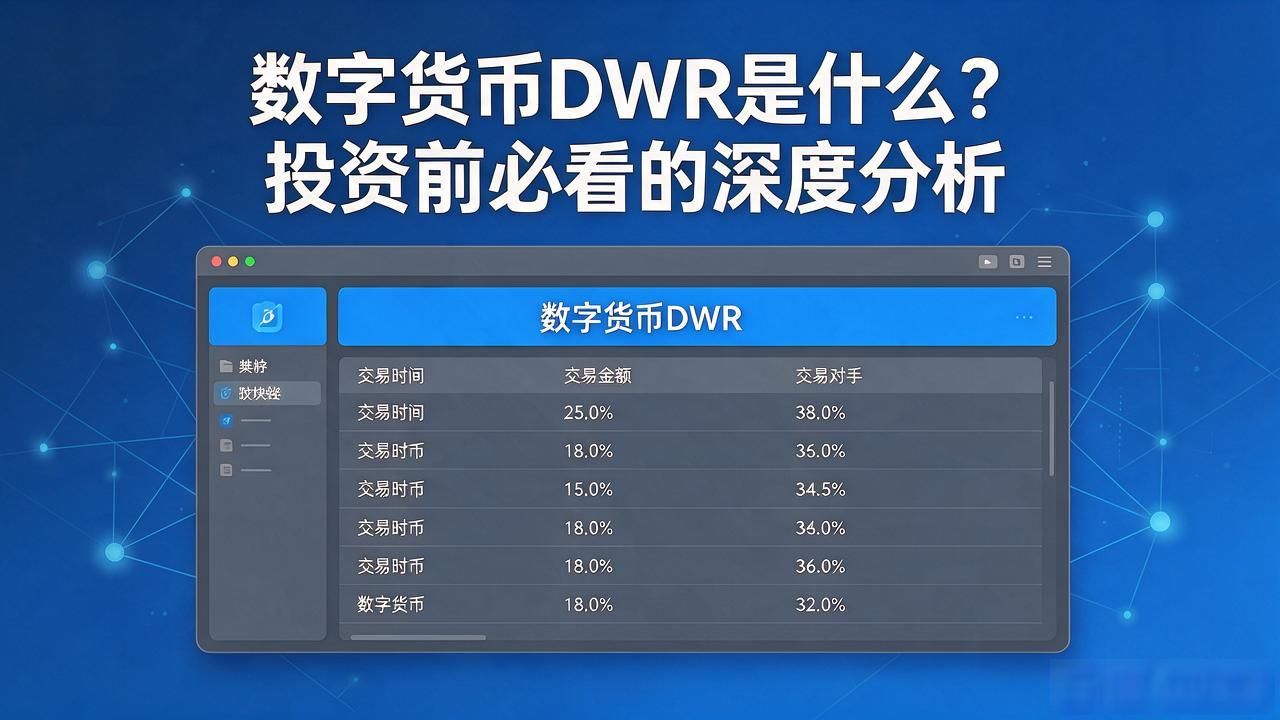 DWR支付场景拓展应用_数字货币dwr_DWR去中心化账本技术