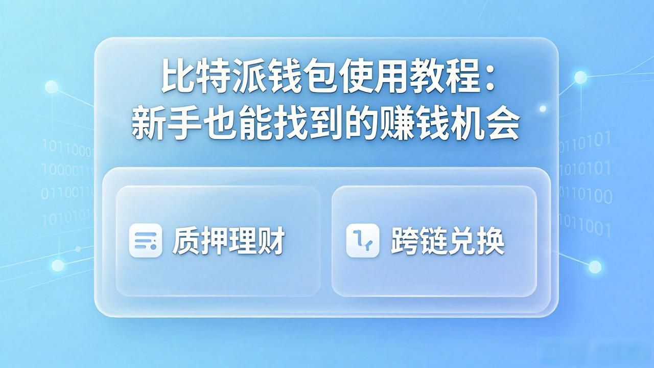 比特派新手引导板块理财技巧_比特派教程中心挖掘投资机会_如何在比特派Bitpie使用教程中发现机遇
