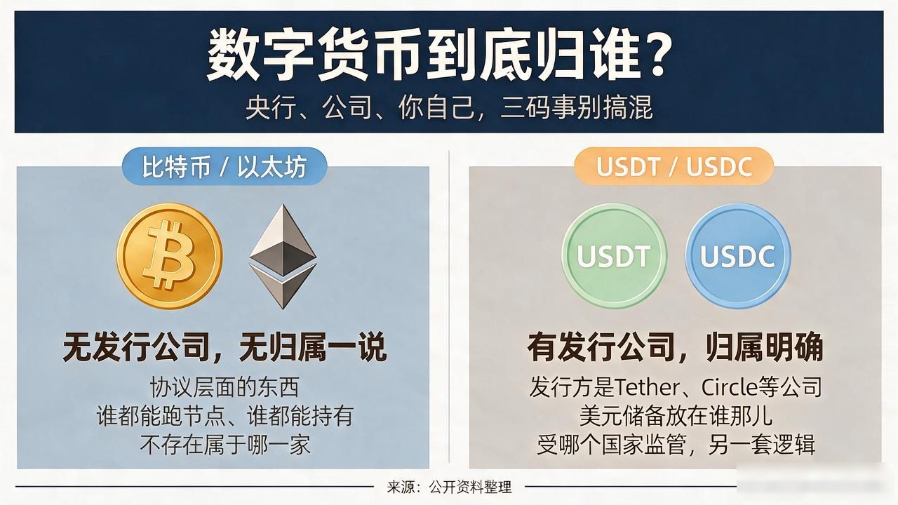 数字货币到底归谁？央行、公司、你自己，三码事别搞混