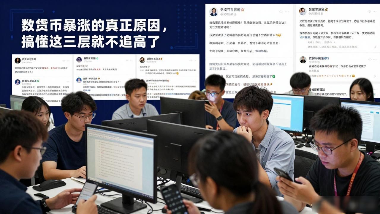 数字货币暴涨的真正原因，搞懂这三层就不追高了