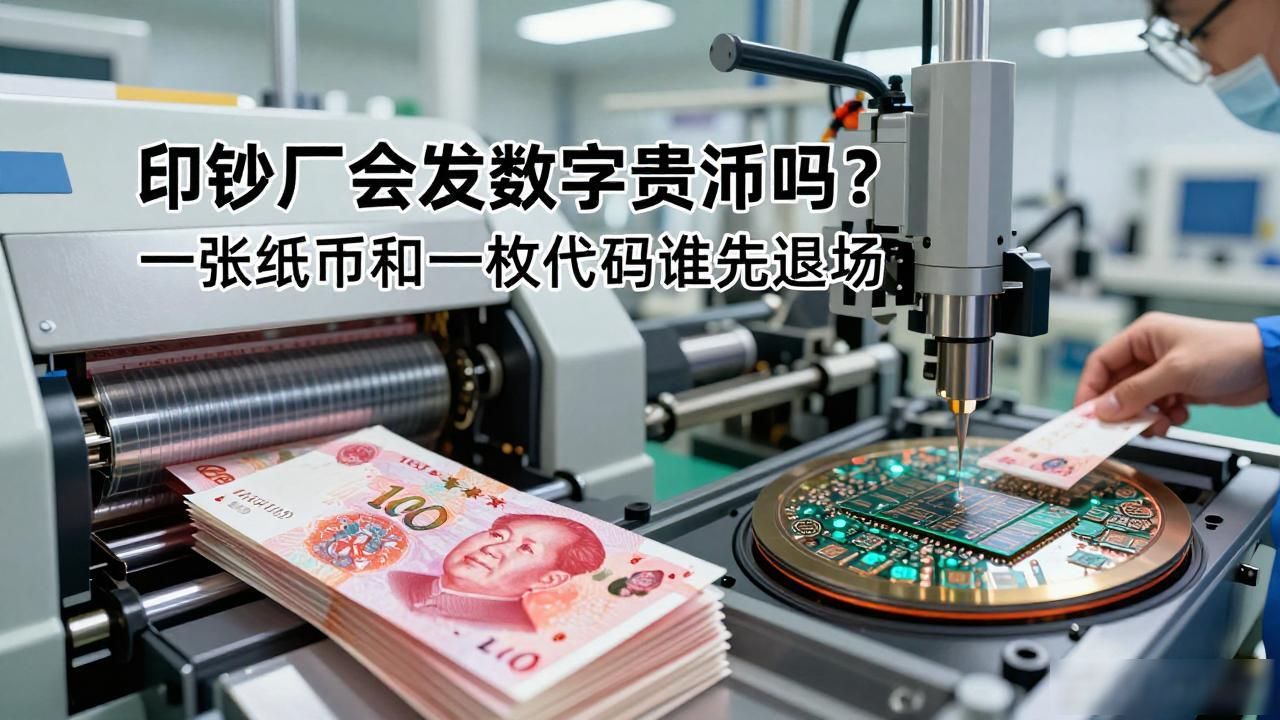 印钞厂会发数字货币吗？一张纸币和一枚代码谁先退场