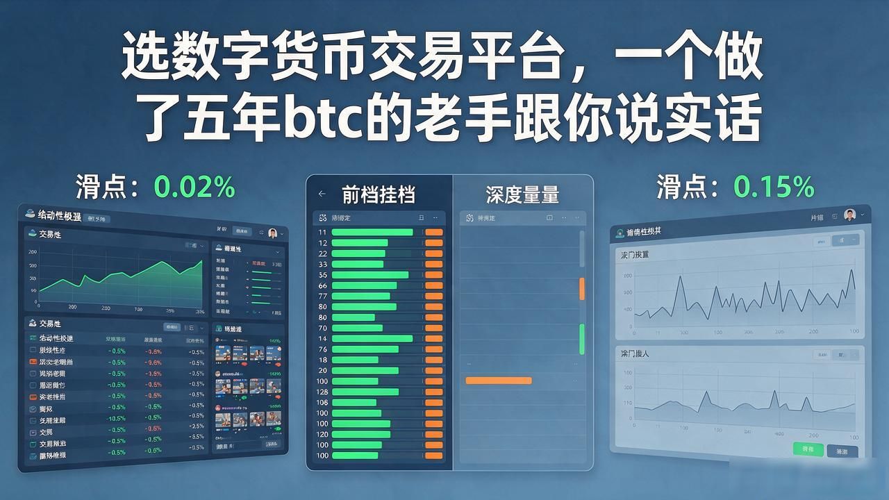 选数字货币交易平台，一个做了五年btc的老手跟你说实话