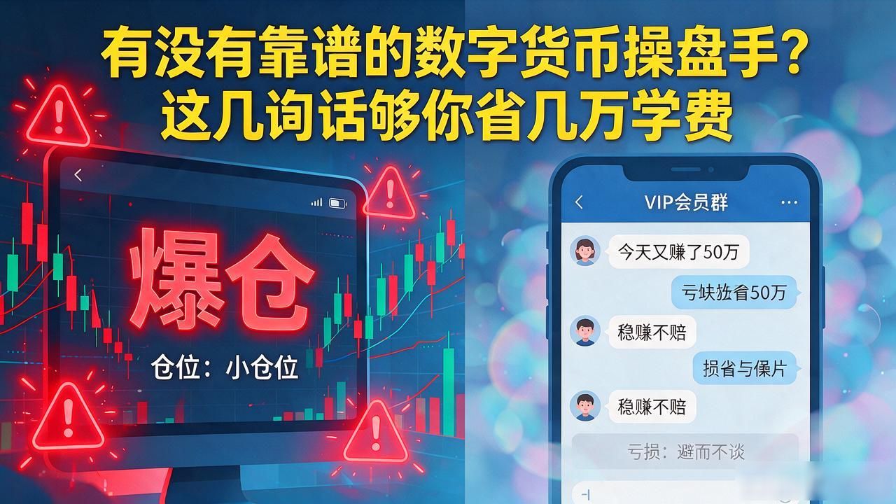 有没有靠谱的数字货币操盘手？这几句话够你省几万学费