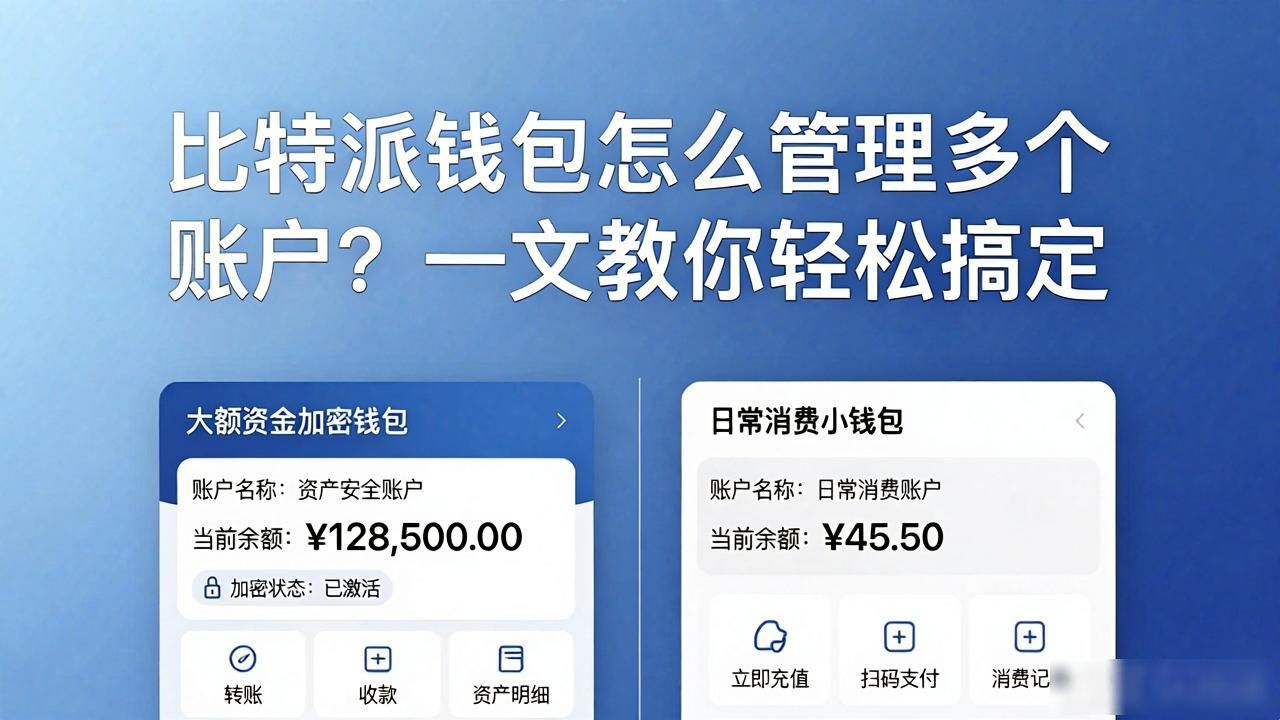 比特派钱包多账户管理_如何通过比特派Bitpie钱包app管理多个账户_比特派钱包新建与切换账户