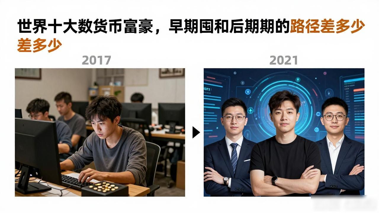 世界十大数字货币富豪，早期囤币和后期造富的路径差多少