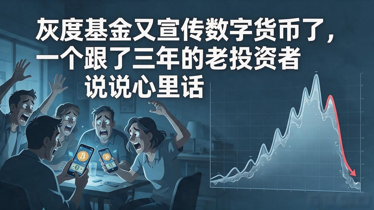 灰度基金又宣传数字货币了，一个跟了三年的老投资者说说心里话