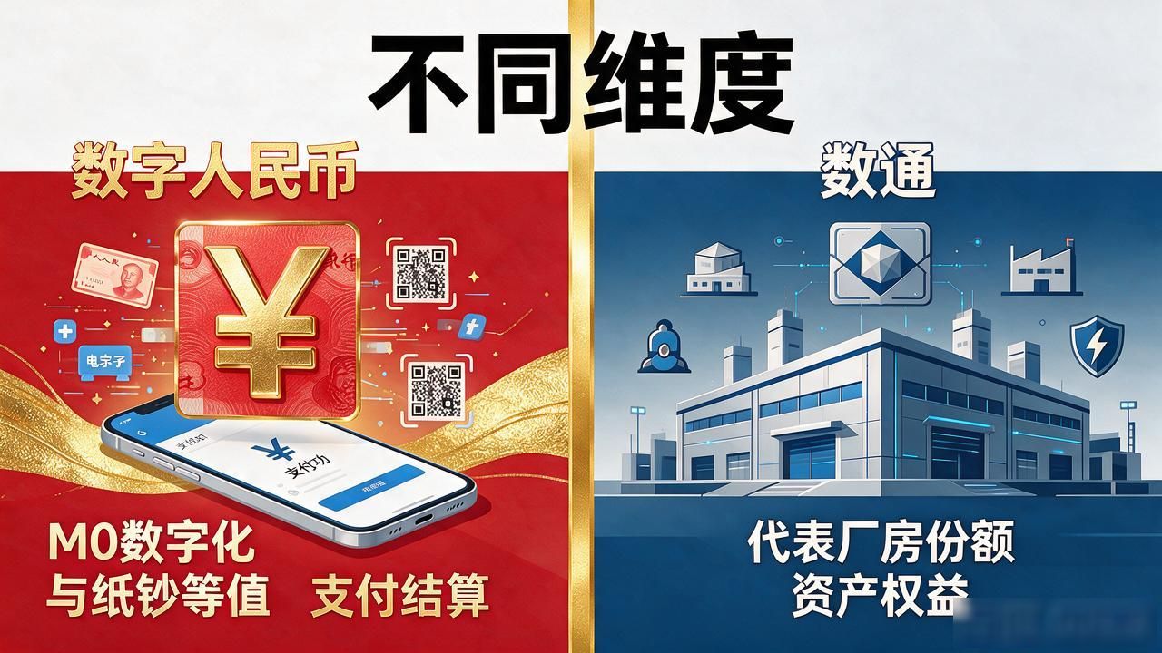数通和数字货币到底有啥区别，2026年搞不清这俩容易交学费