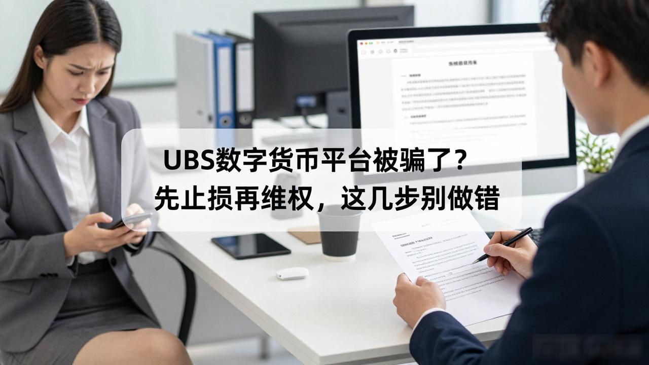UBS数字货币平台被骗了？先止损再维权，这几步别做错