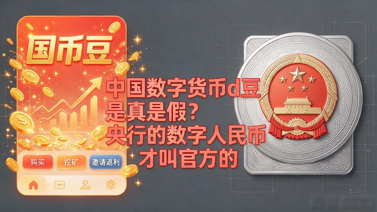 中国数字货币d豆是真是假？央行的数字人民币才叫官方的