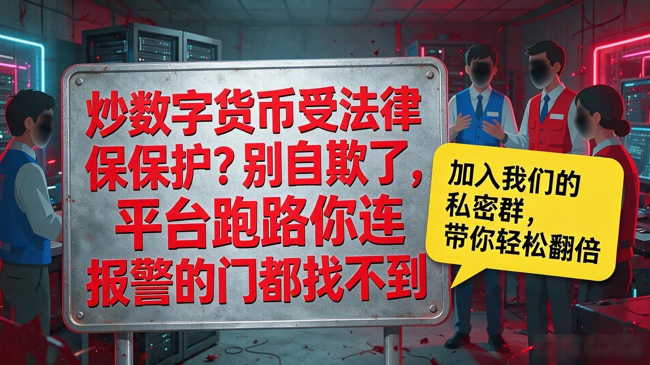 炒数字货币受法律保护？别自欺了，平台跑路你连报警的门都找不到