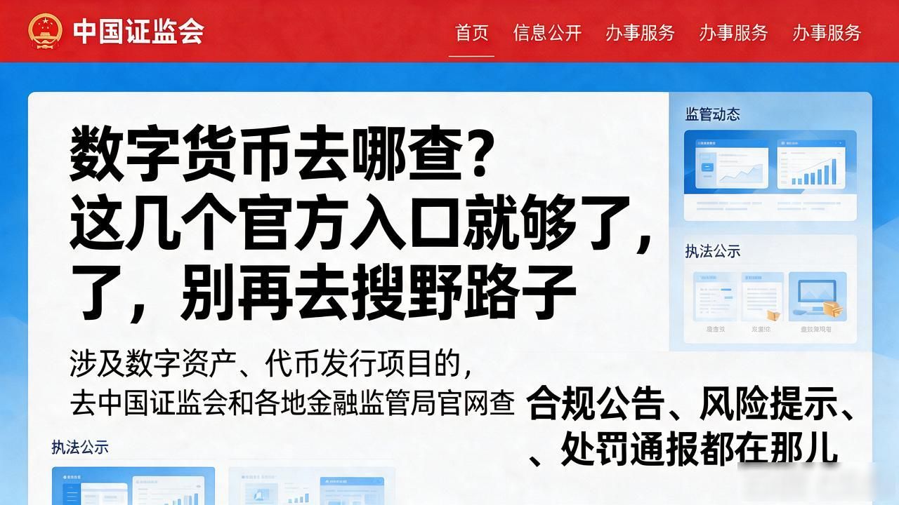 数字货币去哪查？这几个官方入口就够了，别再去搜野路子