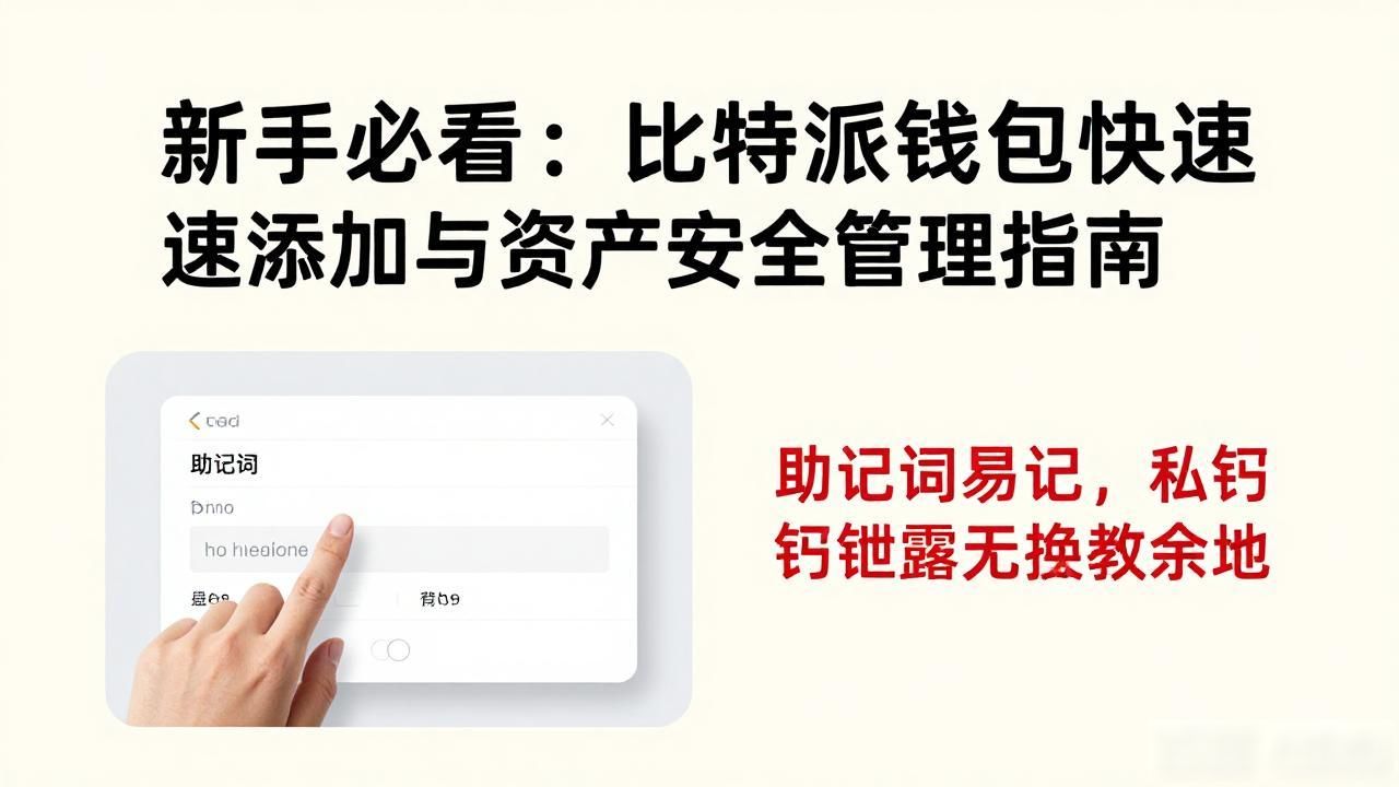 你需要知道的比特派钱包添加钱包技巧_比特派钱包助记词管理_数字资产钱包安全