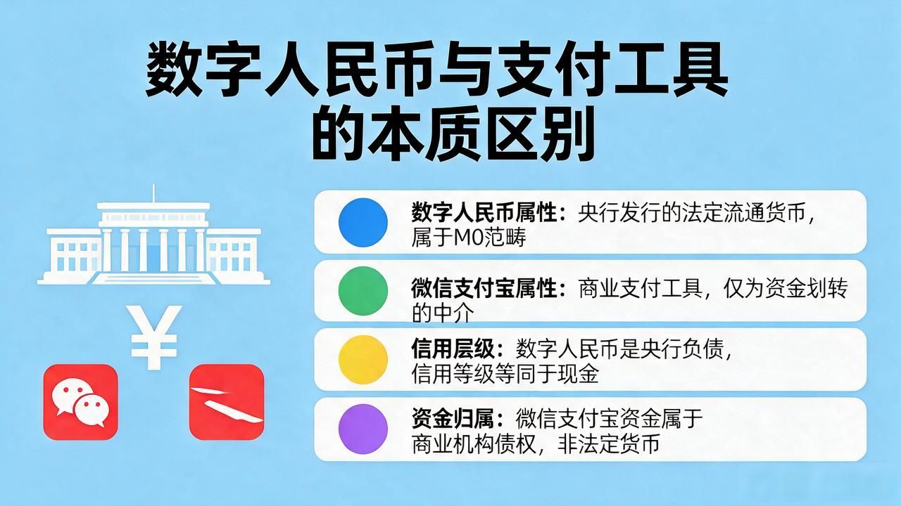 数字人民币央行法定货币_数字人民币与第三方支付区别_数字人民币中心化货币