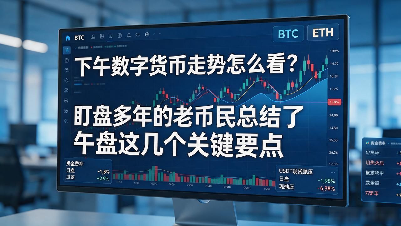 ETH资金费率翻负做多策略_BTC关键支撑位窄幅震荡分析_下午数字货币走势