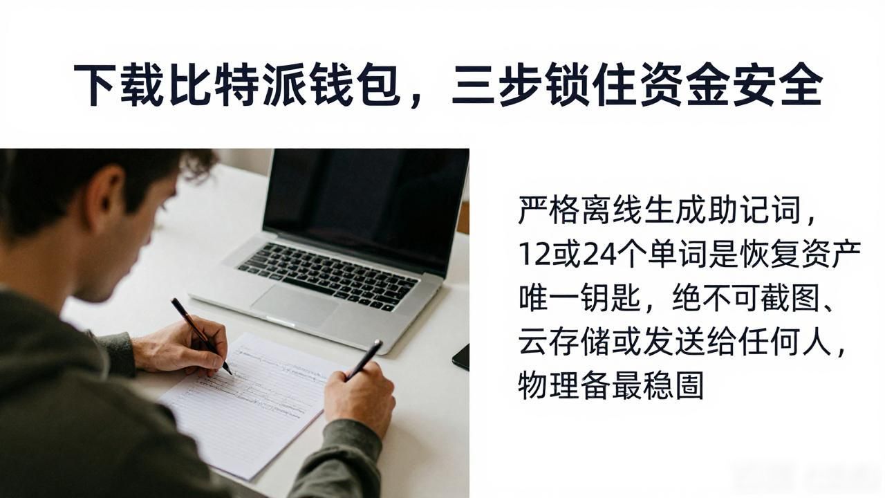 下载比特派钱包，三步锁住资金安全