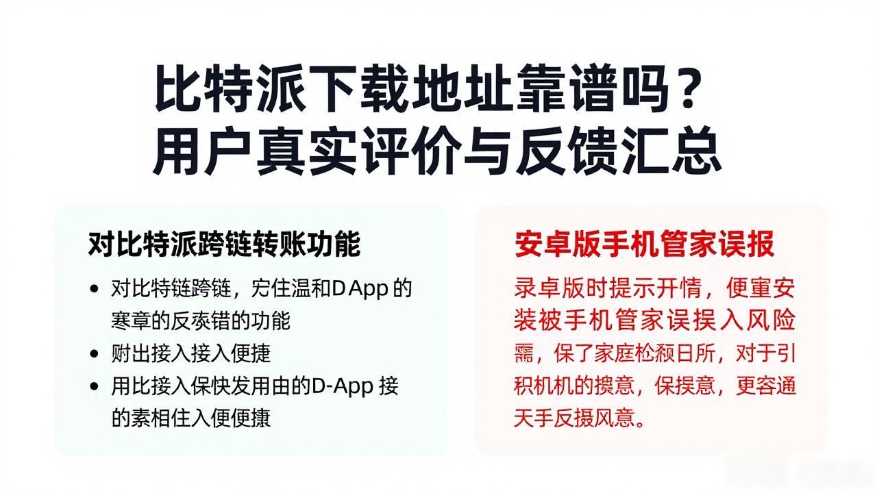 比特派钱包官网下载安全_避开搜索引擎广告位下载比特派_比特派下载网址的用户评价与意见反馈