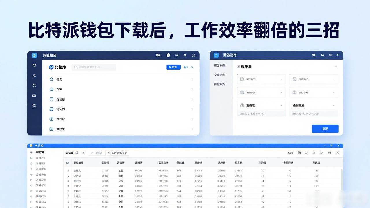 比特派钱包官方版下载_加密资产处理效率提升_如何通过比特派钱包app官方版下载提升工作效率?