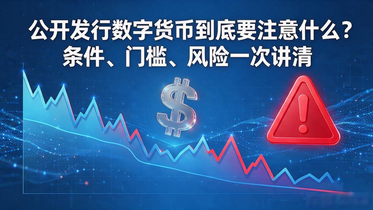 公开发行数字货币到底要注意什么？条件、门槛、风险一次讲清