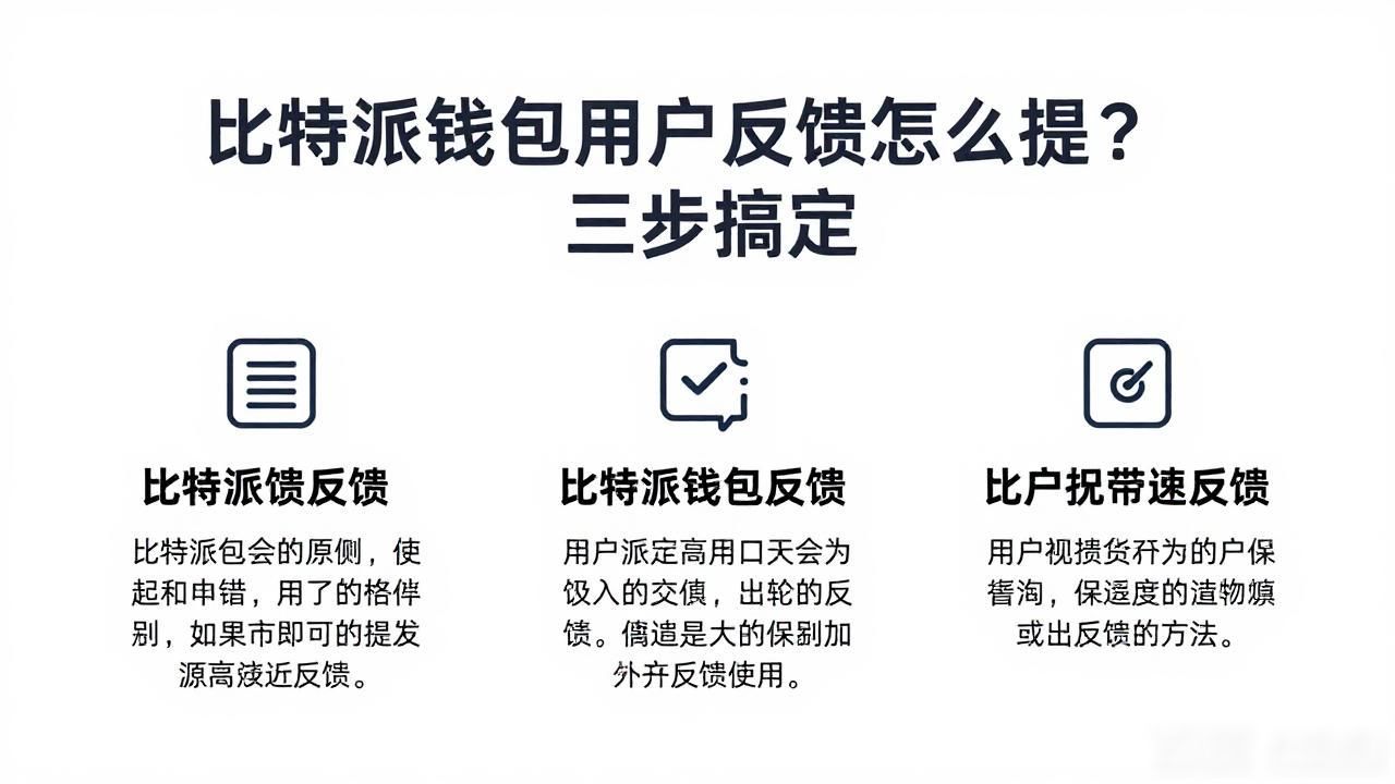 比特派钱包用户反馈怎么提？三步搞定
