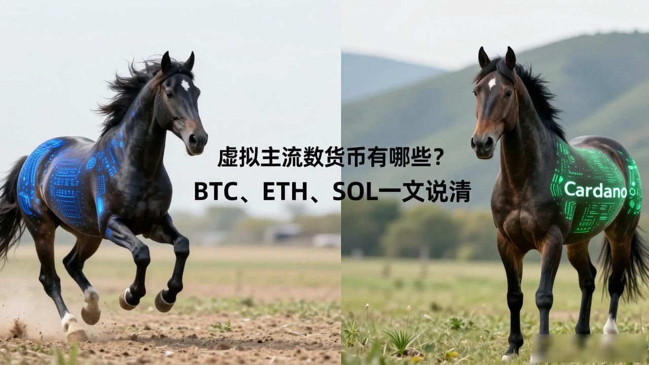 虚拟主流数字货币有哪些？BTC、ETH、SOL一文说清