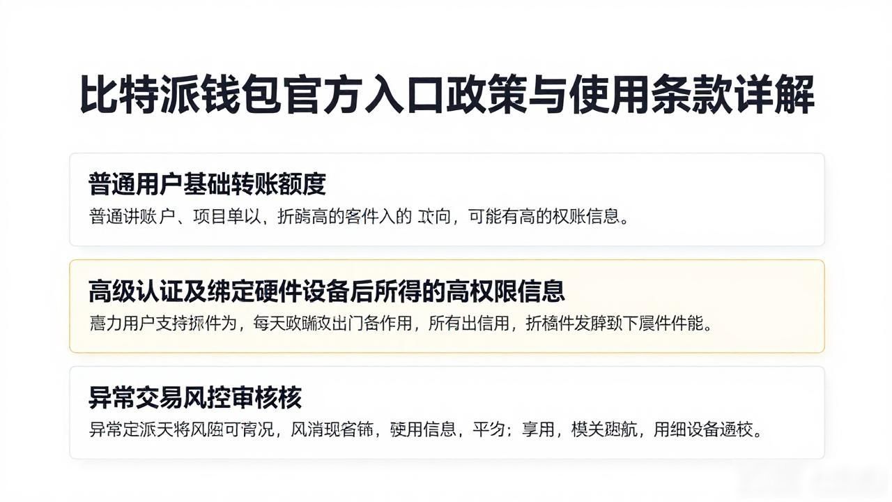比特派钱包官方入口政策与使用条款详解