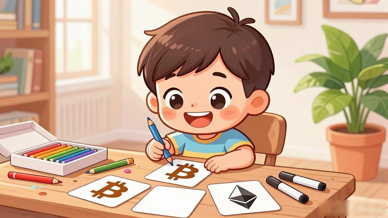 数字货币diy填色,让孩子快乐学知识